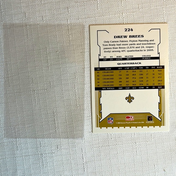 Drew Brees Donruss Trading Cards - Picture 4 of 4